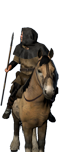 Razziatori a cavallo con lancia mercenari