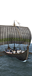 Długi okręt skeid - Sascy maruderzy z łukami
