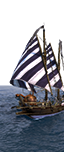 Dromonarion z ogniami greckimi - Sasanidzcy marynarze lekkozbrojni