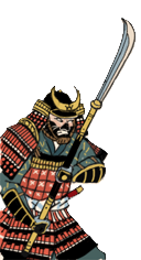 Samurai con naginata